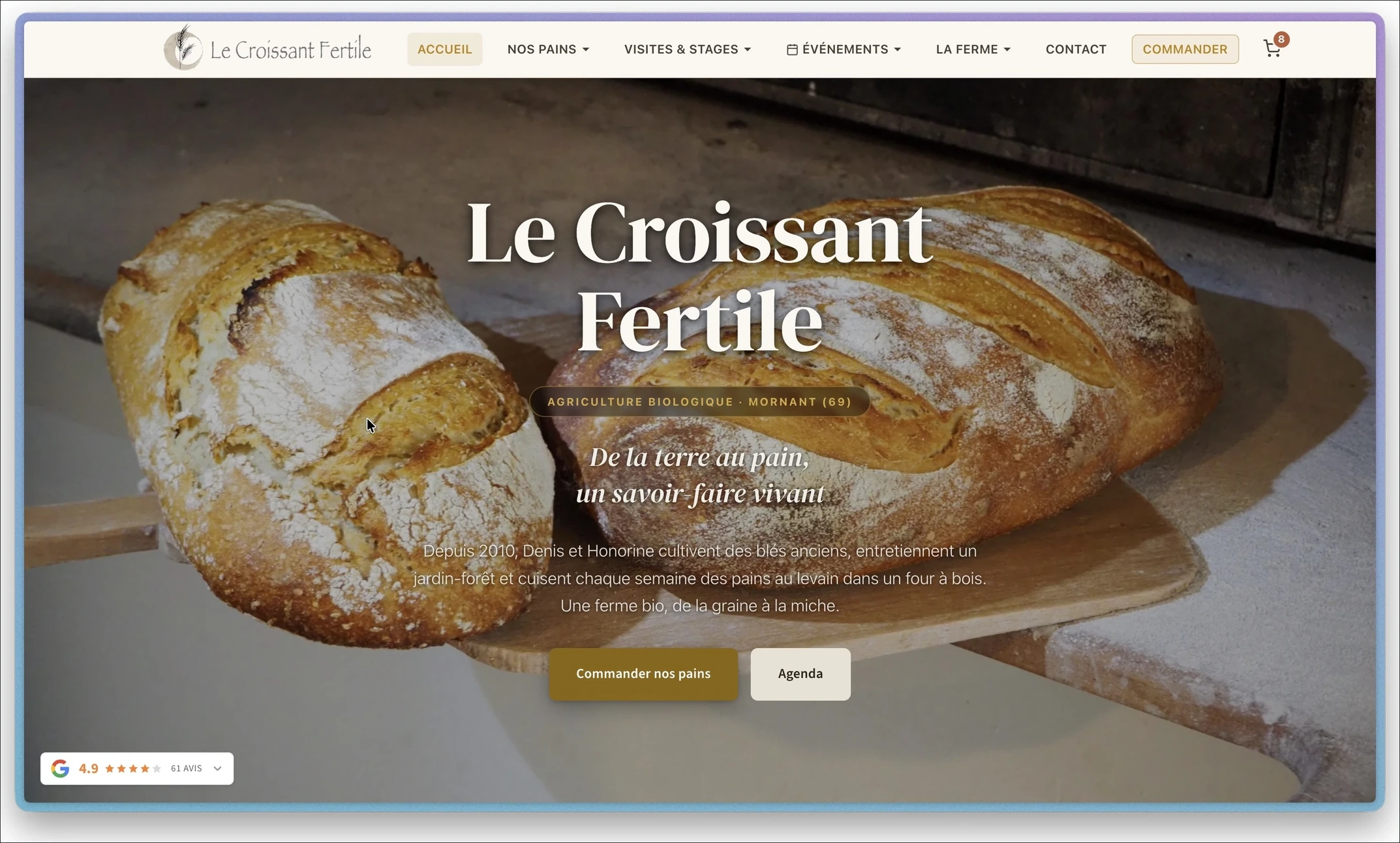 Le Croissant Fertile — page d'accueil